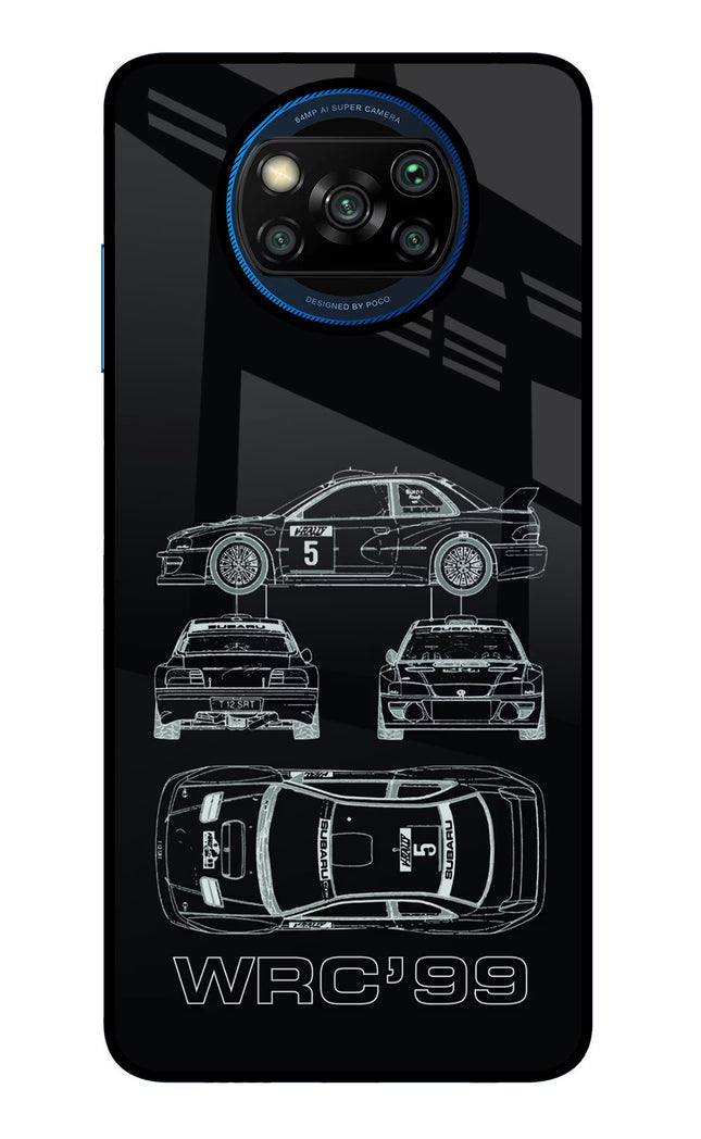 WRC'99 Poco X3/X3 Pro Glass Case