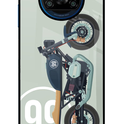 Classic Cafe Racer 99 Poco X3/X3 Pro Glass Case
