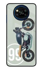 Classic Cafe Racer 99 Poco X3/X3 Pro Glass Case