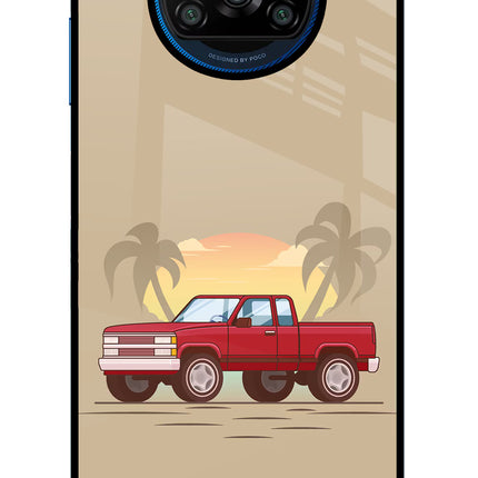 Desert Classic Drive Poco X3/X3 Pro Glass Case