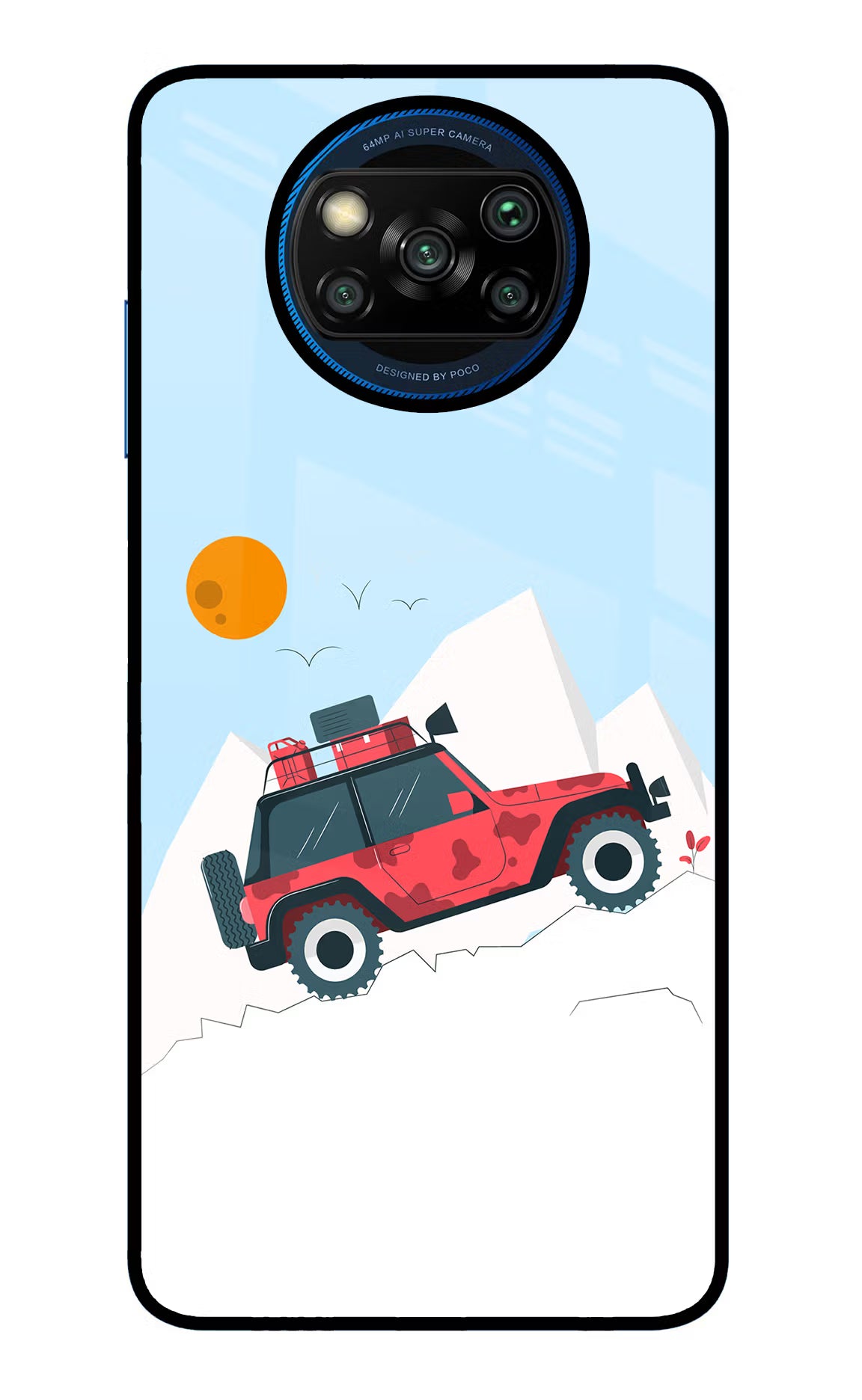 Mountain Trail Beast Poco X3/X3 Pro Glass Case