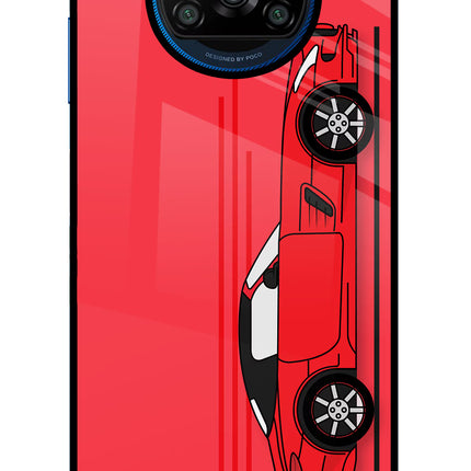 Red Velocity Poco X3/X3 Pro Glass Case