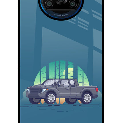 Retro Garage Vibe Poco X3/X3 Pro Glass Case
