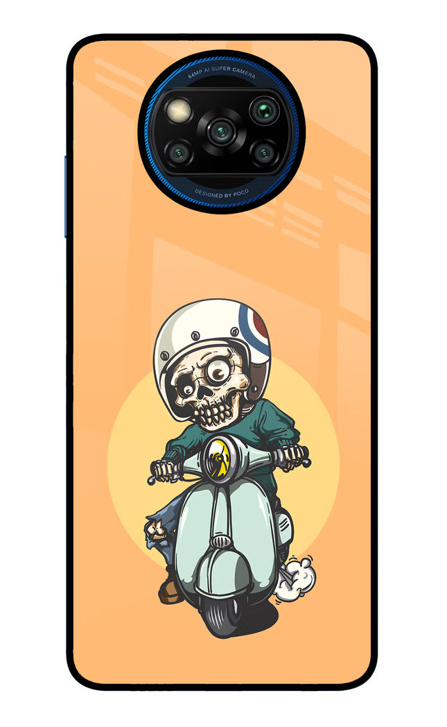 Undead Biker Poco X3/X3 Pro Glass Case