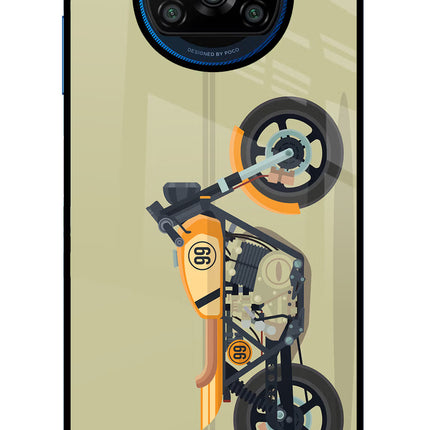 Vertical Speedster Poco X3/X3 Pro Glass Case