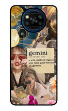 Gemini Zodiac Poco X3/X3 Pro Glass Case