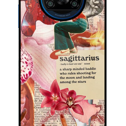 Sagittarius Zodiac Poco X3/X3 Pro Glass Case
