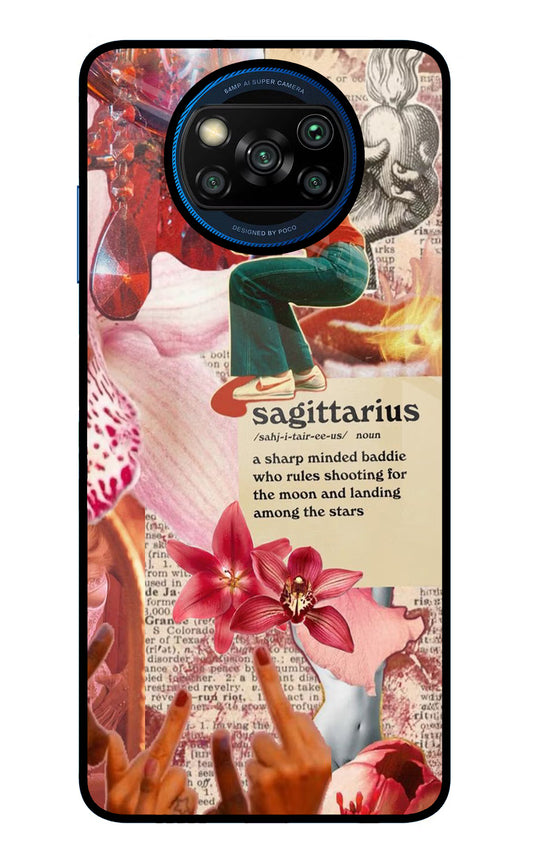 Sagittarius Zodiac Poco X3/X3 Pro Glass Case