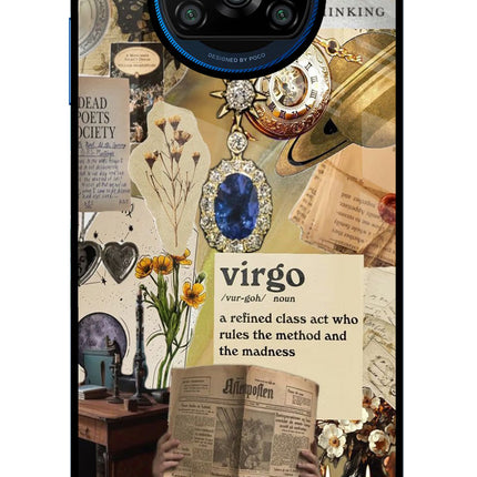Virgo Zodiac Poco X3/X3 Pro Glass Case