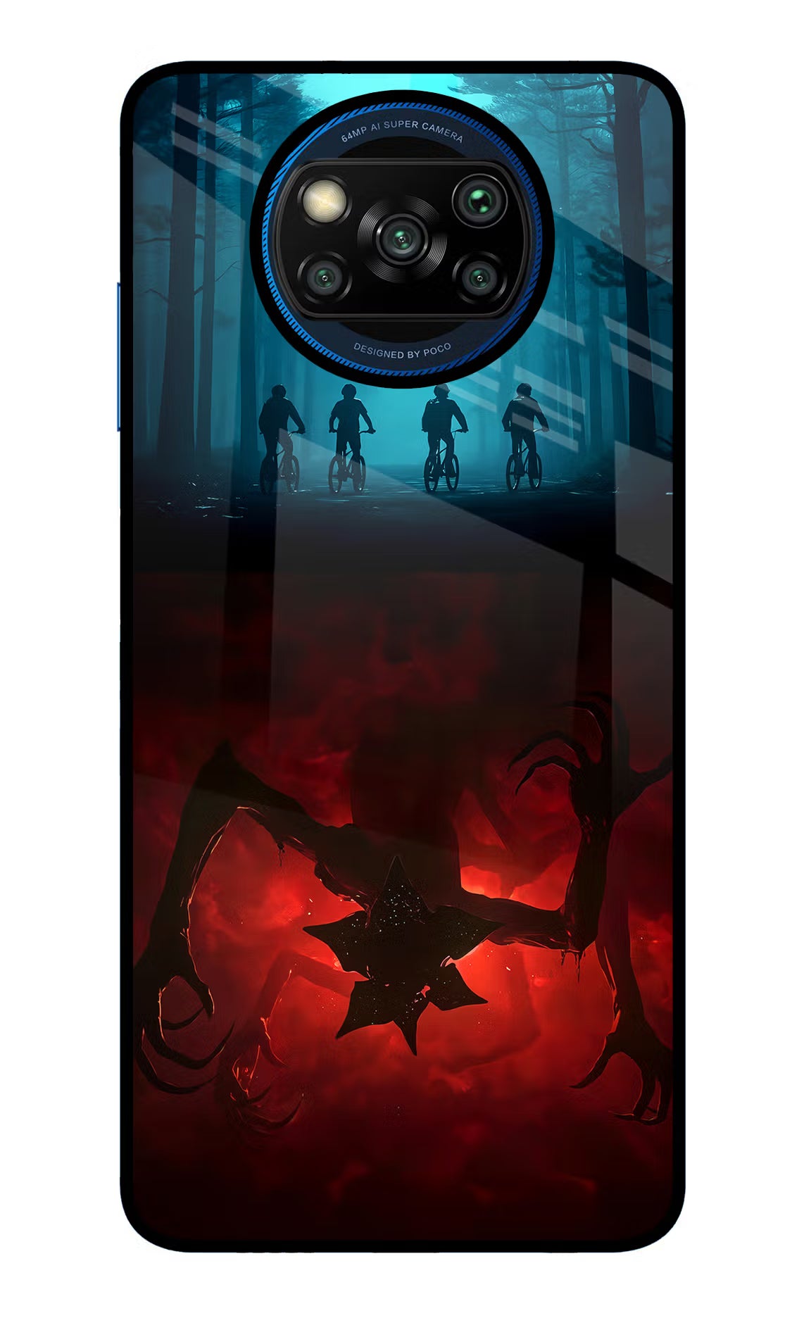 Ordinary Things Downside Up Poco X3/X3 Pro Glass Case Back Cover by Casekaro