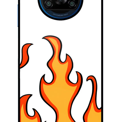 Fired Up – White Poco X3/X3 Pro Glass Case