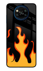 Fired Up – Black Poco X3/X3 Pro Glass Case
