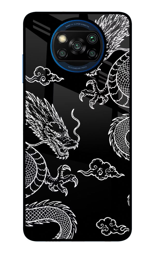 Twin Dragons Poco X3/X3 Pro Glass Case
