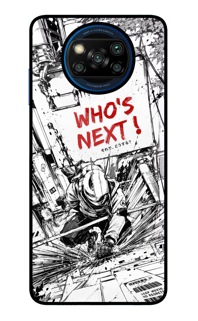 Who's Next Poco X3/X3 Pro Glass Case