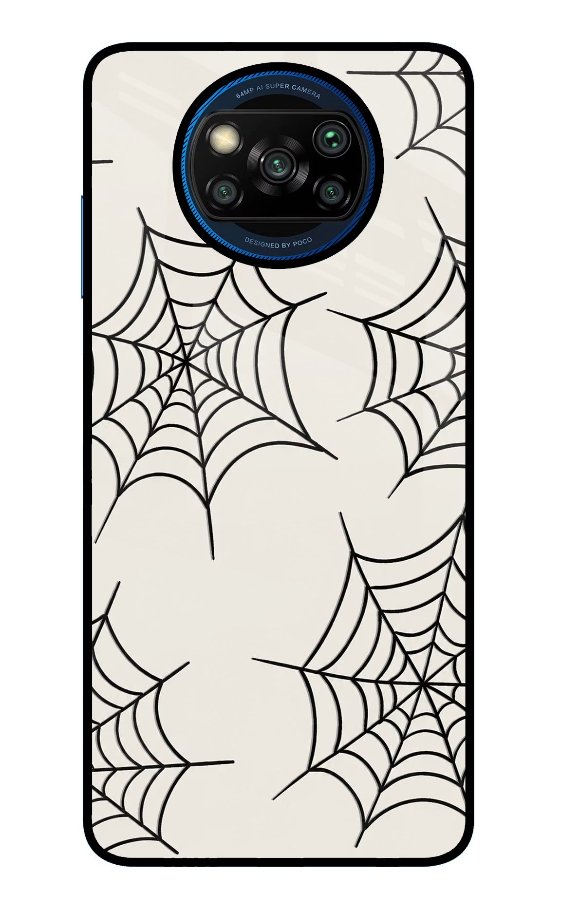 Spider Web Poco X3/X3 Pro Glass Case