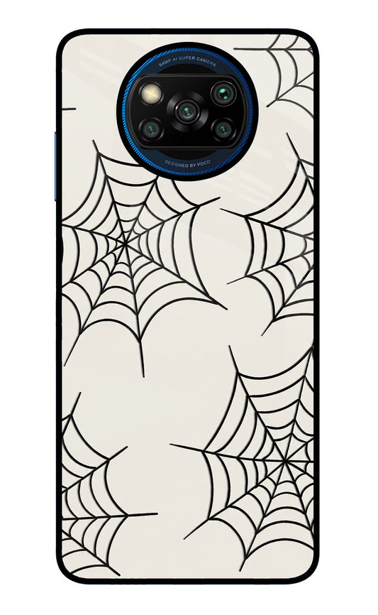 Spider Web Poco X3/X3 Pro Glass Case