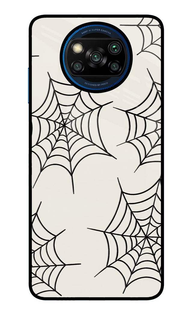Spider Web Poco X3/X3 Pro Glass Case