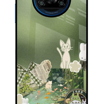 Aesthetic anime Poco X3/X3 Pro Glass Case