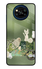 Aesthetic anime Poco X3/X3 Pro Glass Case