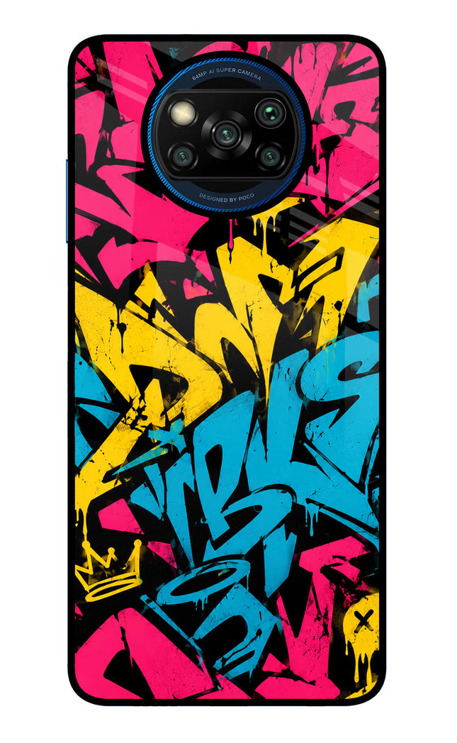Graffiti Vibe Poco X3/X3 Pro Glass Case