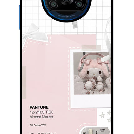 Pantone Asthetic Poco X3/X3 Pro Glass Case