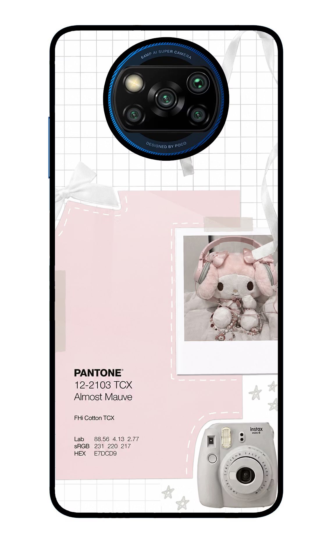 Pantone Asthetic Poco X3/X3 Pro Glass Case