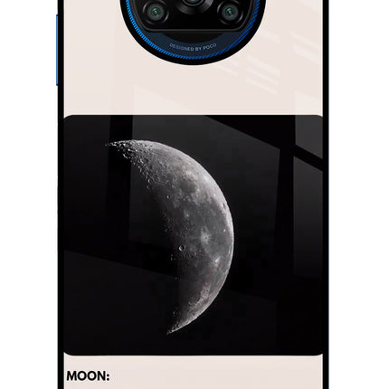 Moon Phase Poco X3/X3 Pro Glass Case