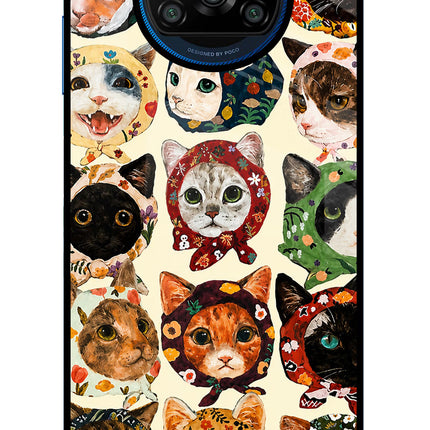Cool Cat Poco X3/X3 Pro Glass Case