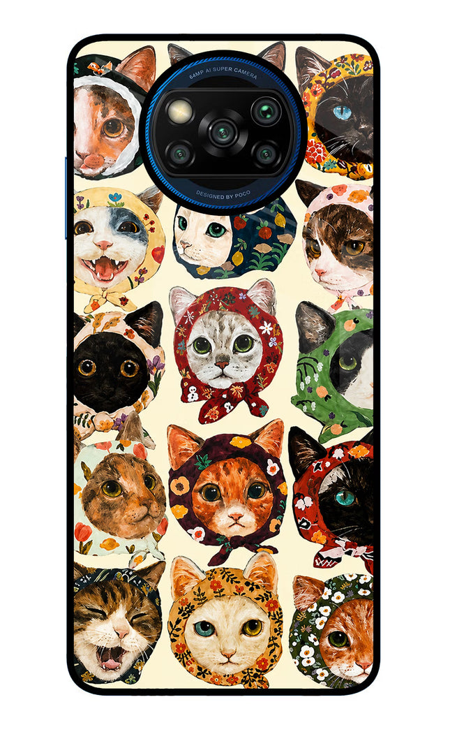 Cool Cat Poco X3/X3 Pro Glass Case