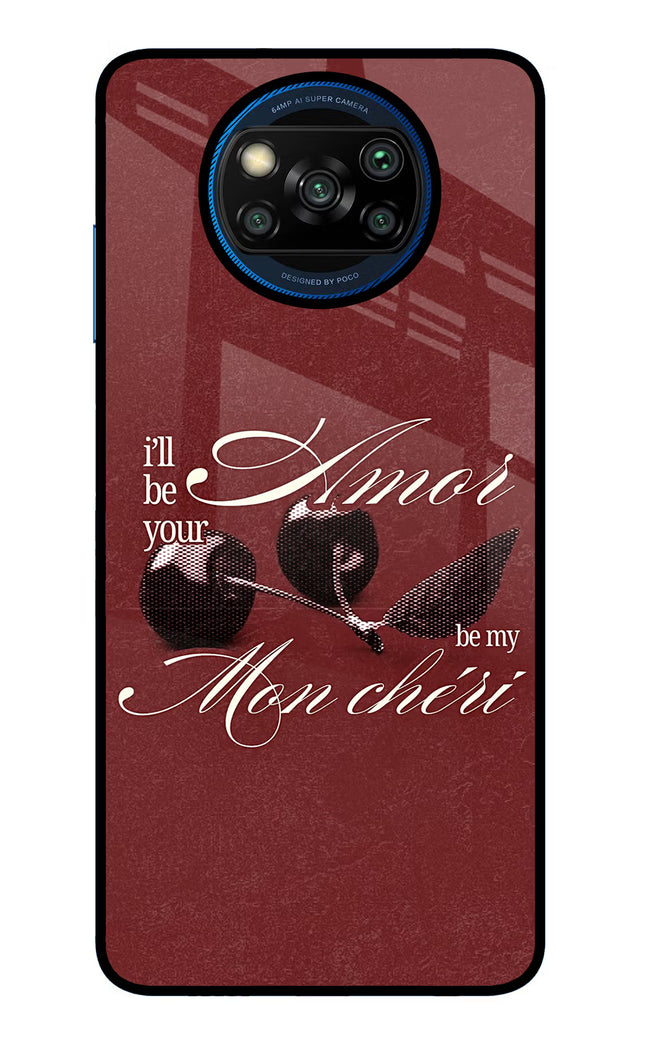 Velvet Cherry Poco X3/X3 Pro Glass Case