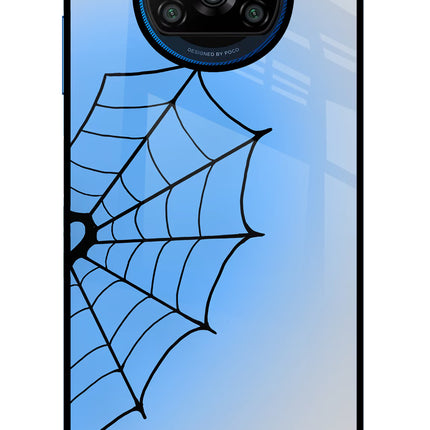 Blue Web Poco X3/X3 Pro Glass Case