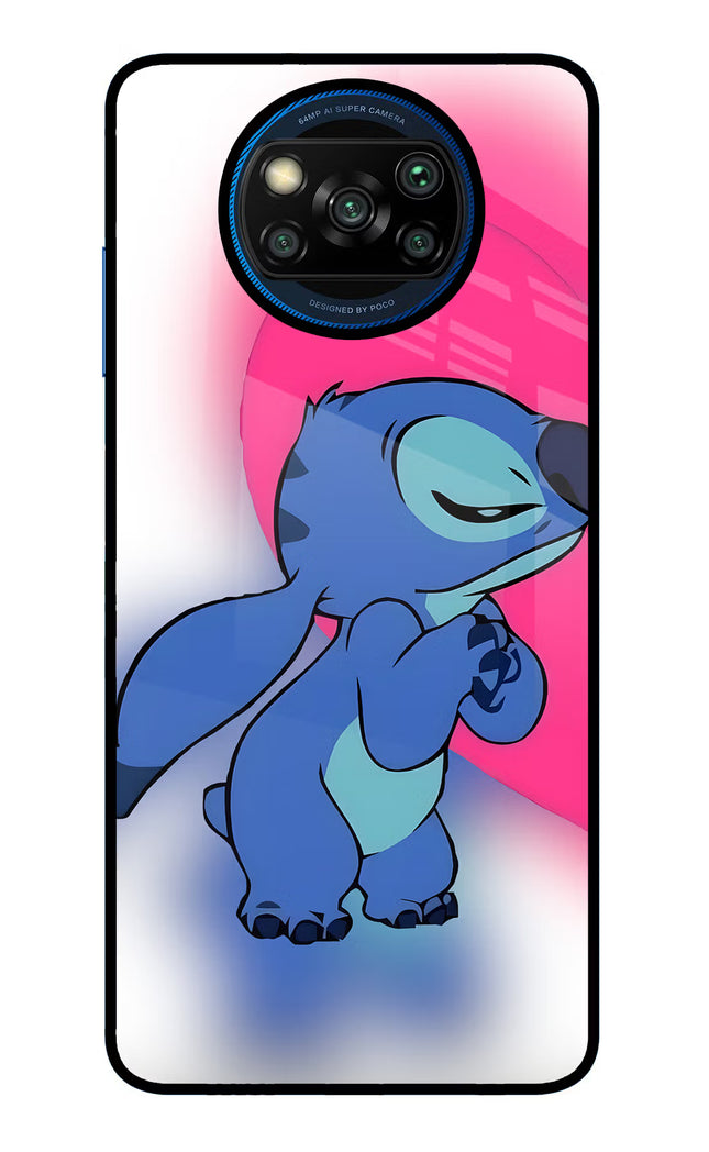 Stitch Hug Poco X3/X3 Pro Glass Case