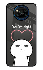You're Right Poco X3/X3 Pro Glass Case