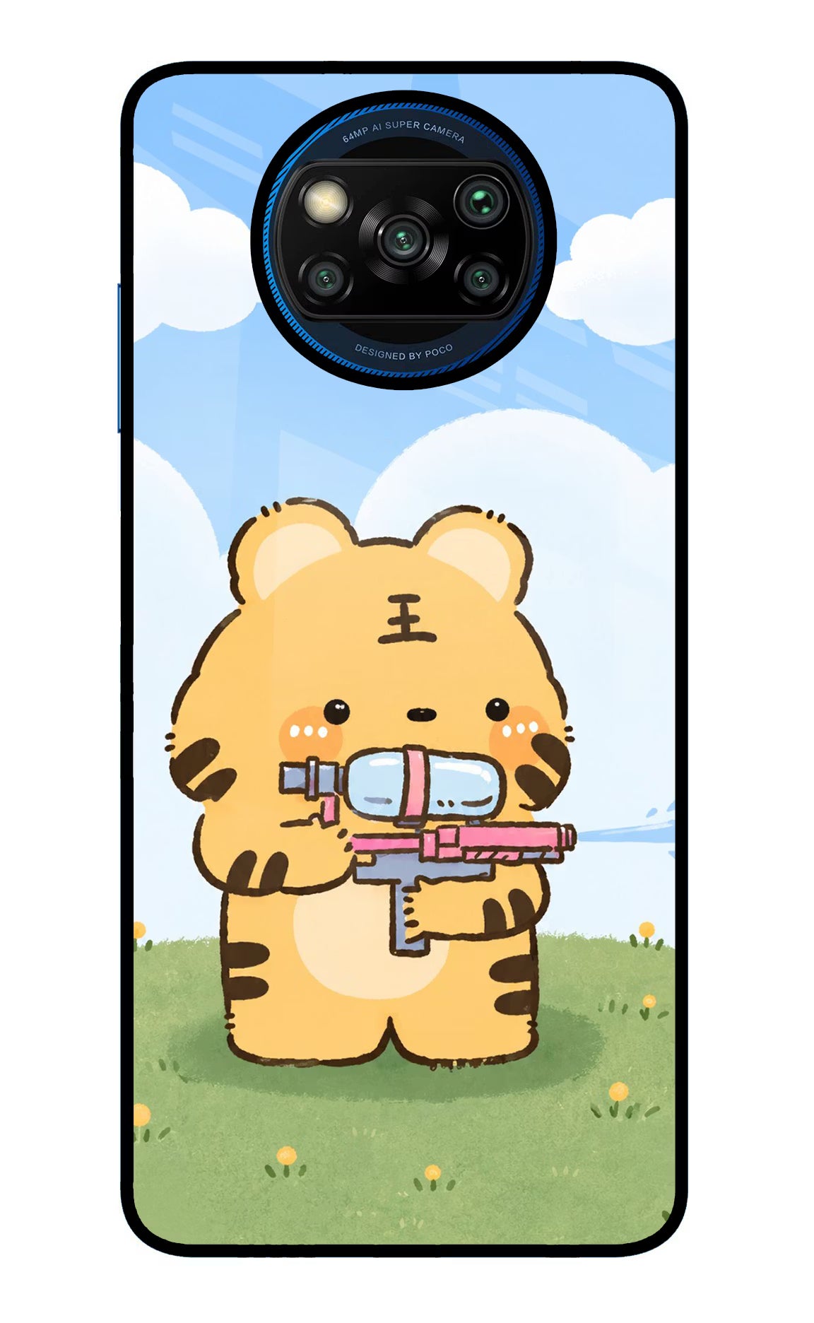 Tiger Treat Poco X3/X3 Pro Glass Case