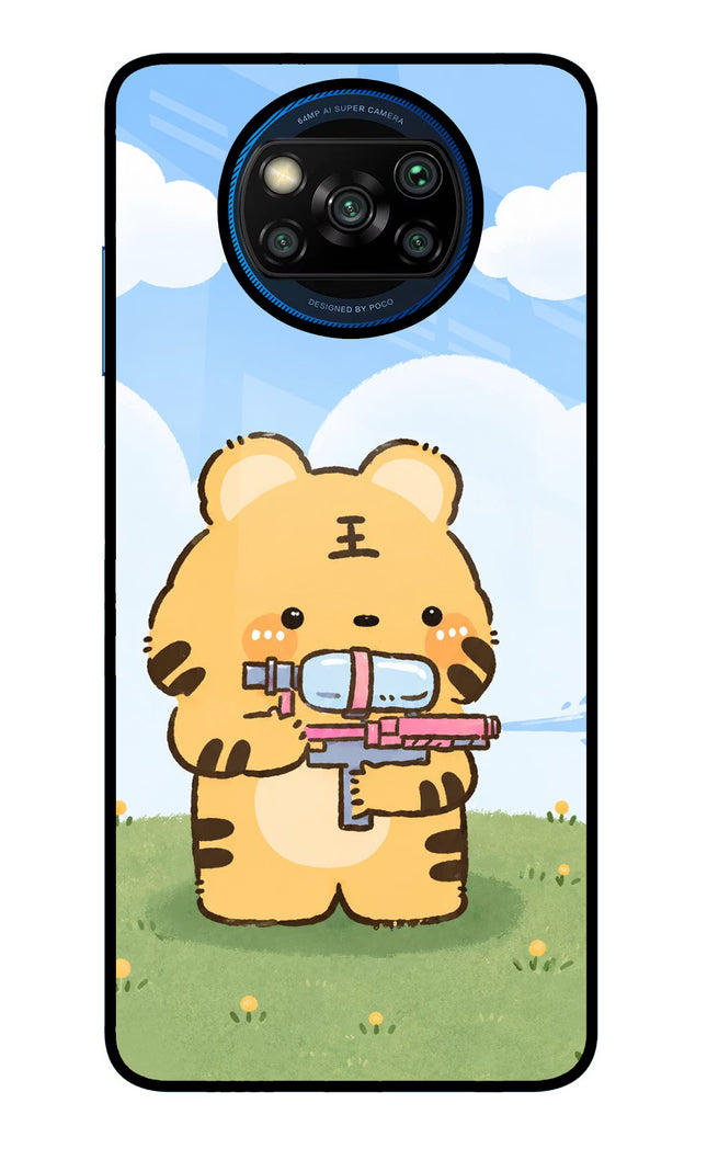 Tiger Treat Poco X3/X3 Pro Glass Case