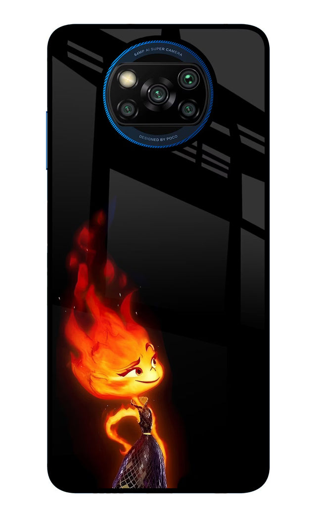 Ember Flame Poco X3/X3 Pro Glass Case