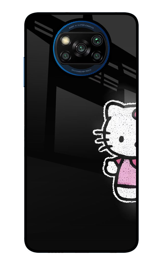Kitty Charm Poco X3/X3 Pro Glass Case