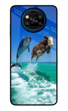 Dolphin vs Cow Poco X3/X3 Pro Glass Case