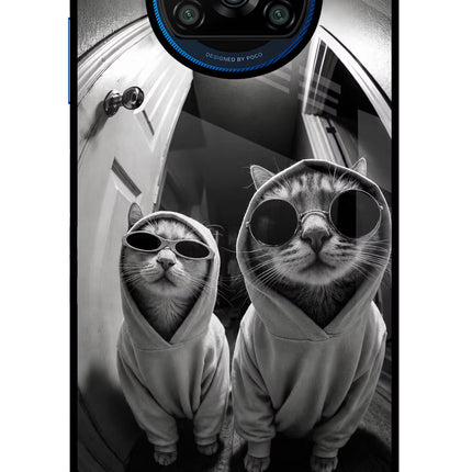 Hood Cats Poco X3/X3 Pro Glass Case