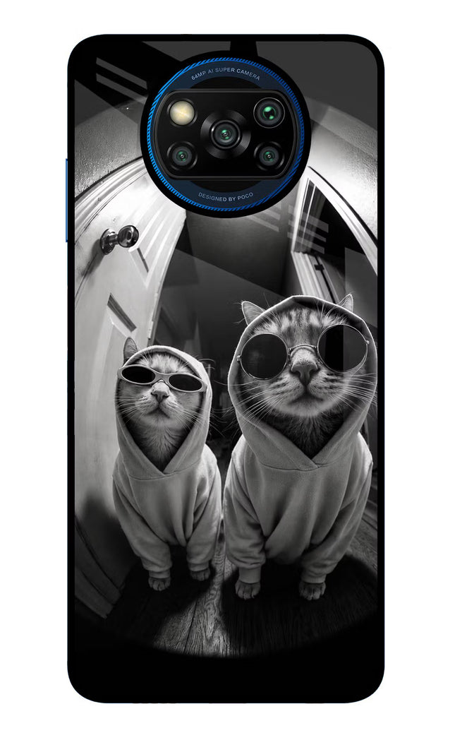 Hood Cats Poco X3/X3 Pro Glass Case