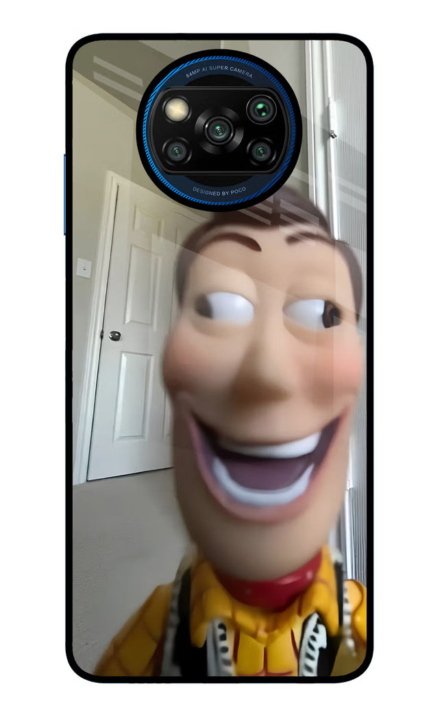 Side Eye Woody Poco X3/X3 Pro Glass Case