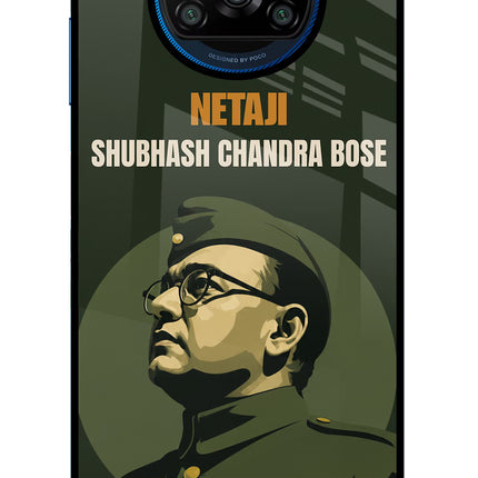 Netaji Legacy Poco X3/X3 Pro Glass Case