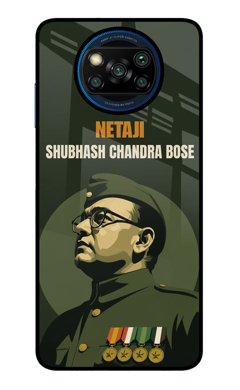 Netaji Legacy Poco X3/X3 Pro Glass Case