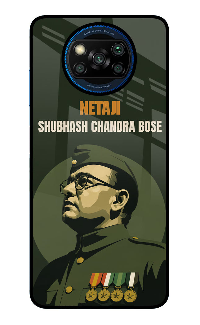 Netaji Legacy Poco X3/X3 Pro Glass Case