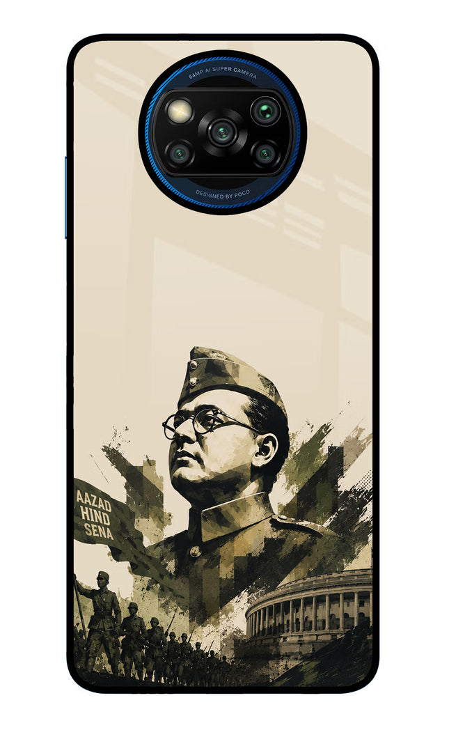 Netaji Rising Poco X3/X3 Pro Glass Case