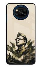 Netaji Rising Poco X3/X3 Pro Glass Case Back Cover by Casekaro