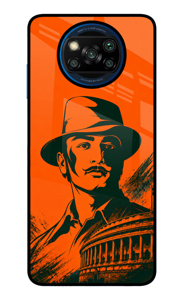 Bhagat Singh Legacy Poco X3/X3 Pro Glass Case