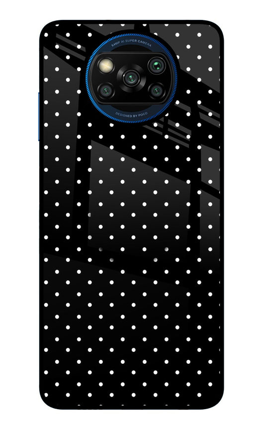 White Dots Poco X3/X3 Pro Glass Case