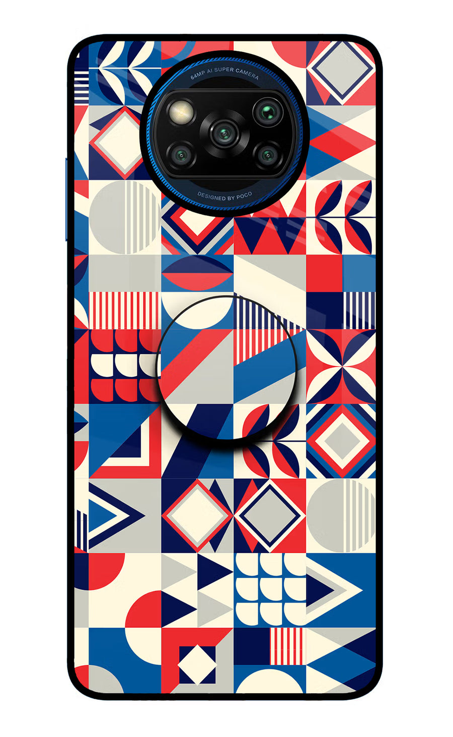 Colorful Pattern Poco X3/X3 Pro Pop Case, Glass case