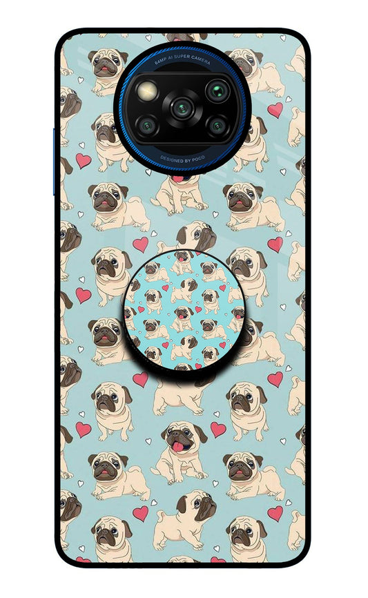 Pug Dog Poco X3/X3 Pro Glass Case